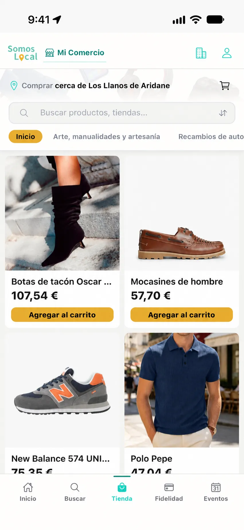 Productos de comercios locales disponibles en el marketplace de Somos Local