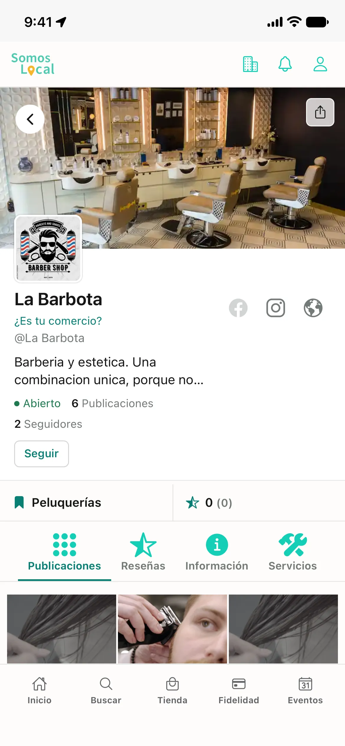 Perfil público de La Barbota en Somos Local